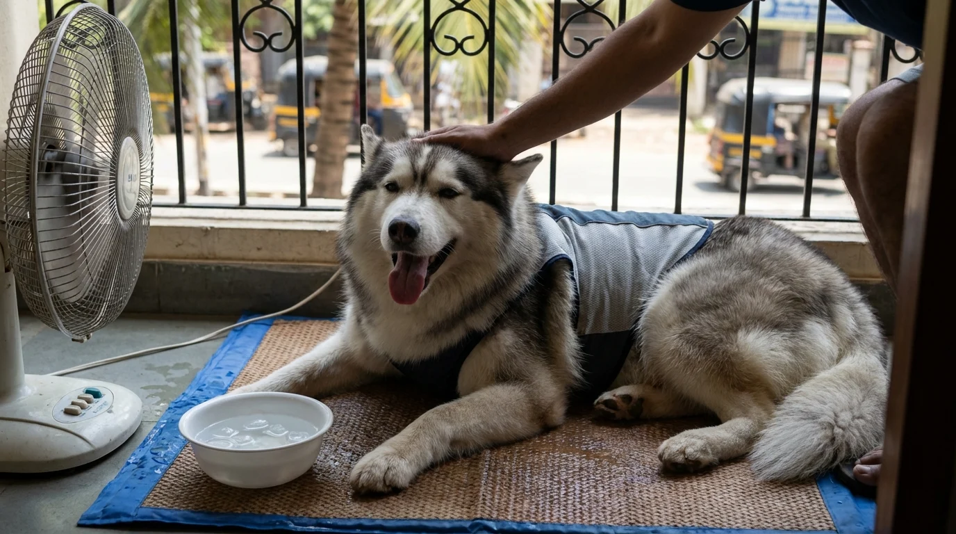 Husky Dog Care in Hot Weather India