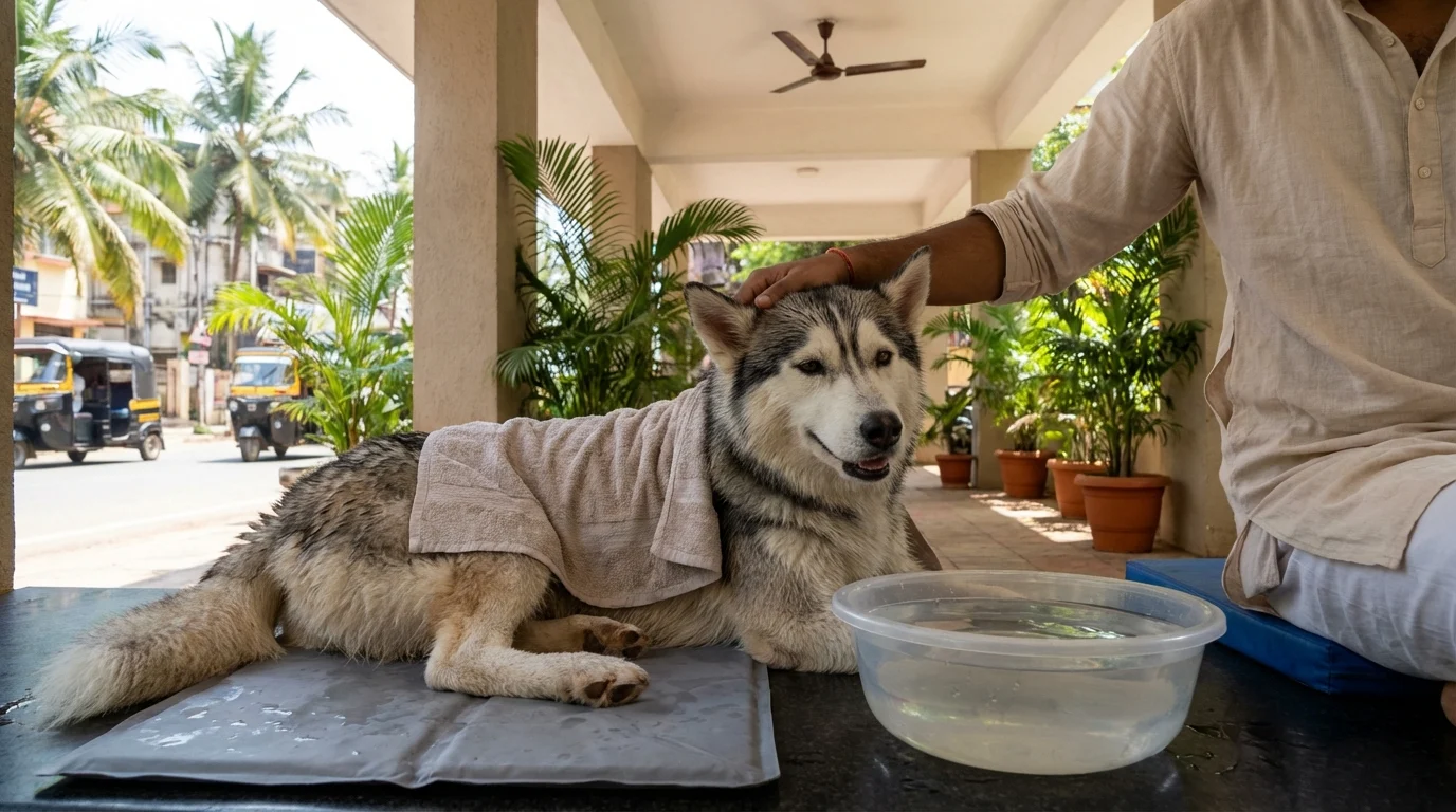 Husky Dog Care in Hot Weather India