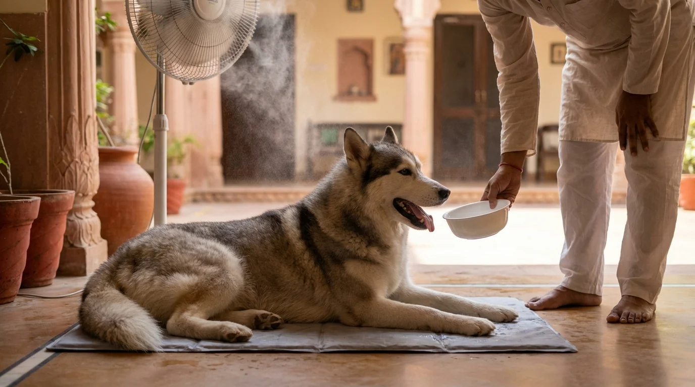 Husky Dog Care in Hot Weather India